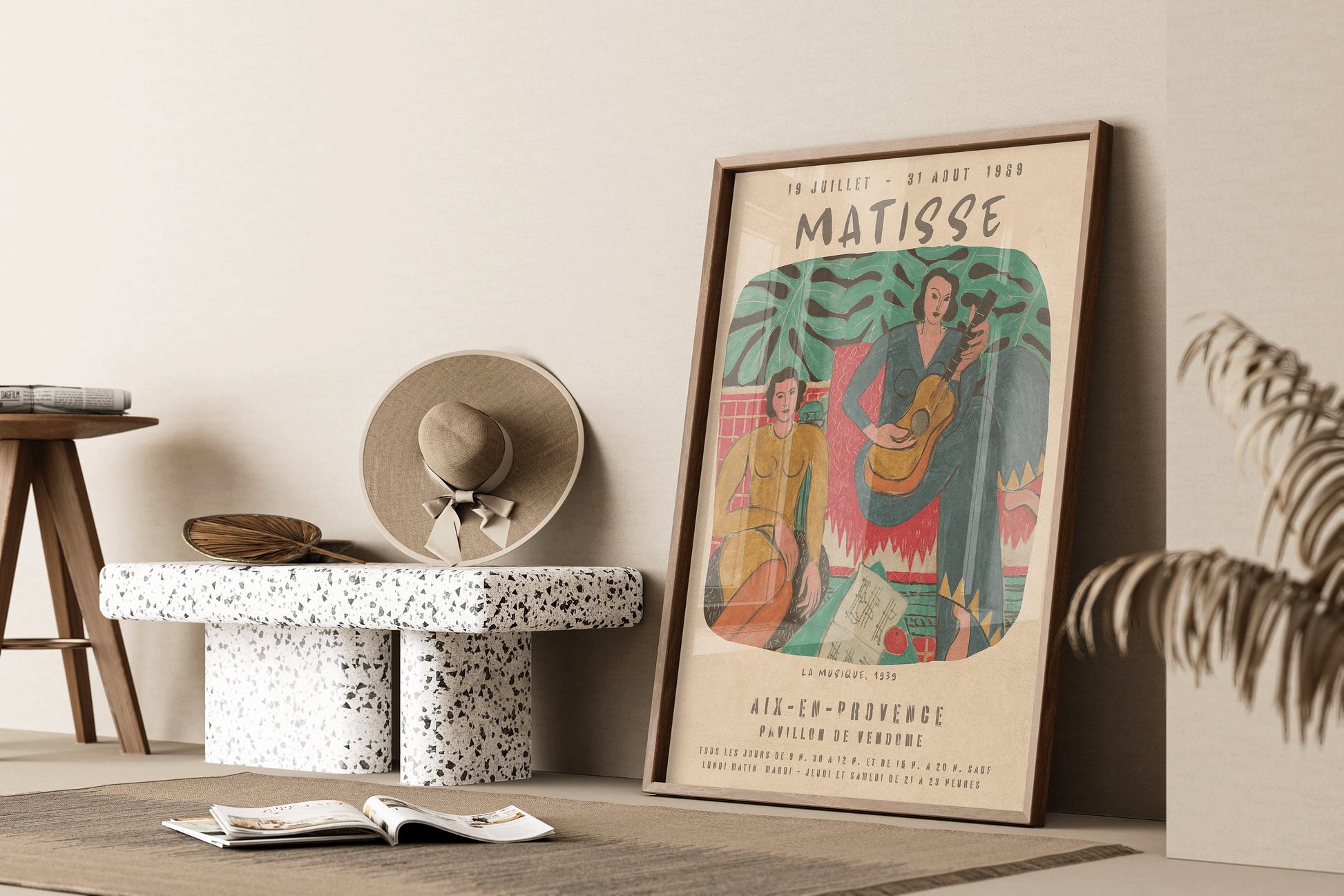 Vintage Henri Matisse La Musique Poster