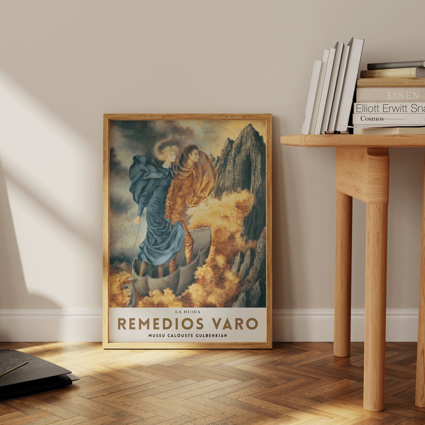 Remedios Varo The Flight Fine Surreal Art Famous Mexican Iconic Painting Vintage Ready to hang Framed Home Office Decor Print Gift Idea