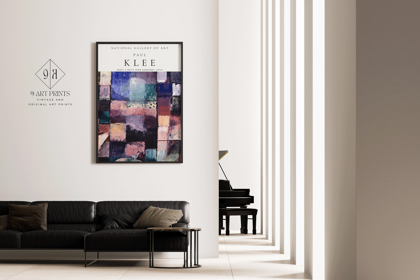 Paul Klee About a Motif Poster Bauhaus Exhibition Poster Abstract Gallery Print Framed Ready to Hang Home Office Decor Museum Print