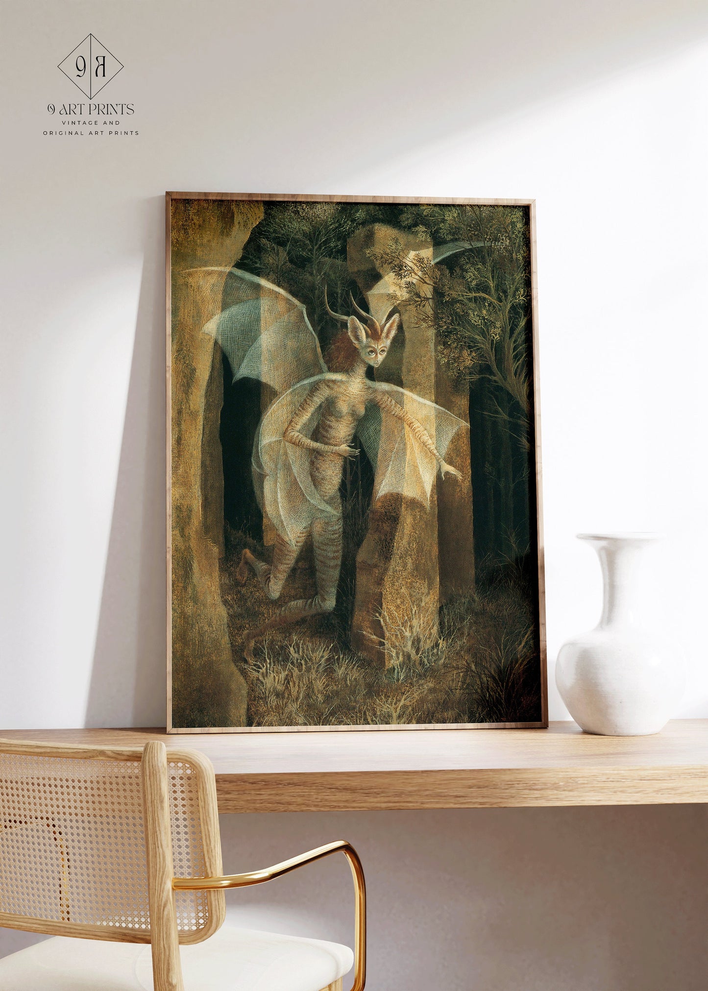 Remedios Varo The Call Fine Surreal Art Famous Mexican Iconic Painting Vintage Ready to hang Framed Home Office Decor Print Gift Idea
