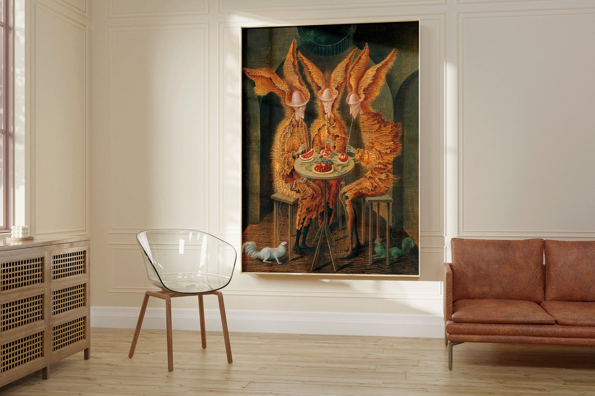 Remedios Varo Vegetarian Vampires Fine Surreal Art Print Famous Mexican Iconic Painting Vintage Ready to hang Framed Home Office Decor Idea