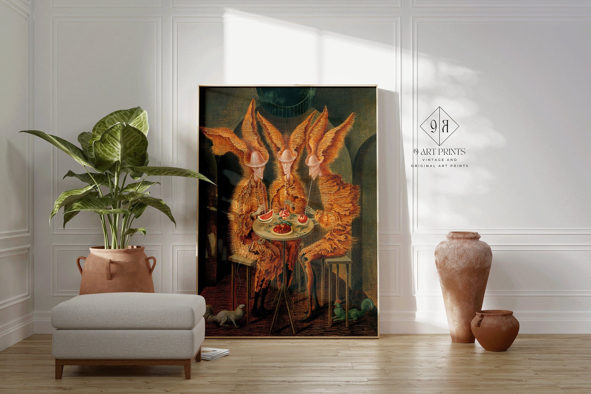 Remedios Varo Vegetarian Vampires Fine Surreal Art Print Famous Mexican Iconic Painting Vintage Ready to hang Framed Home Office Decor Idea