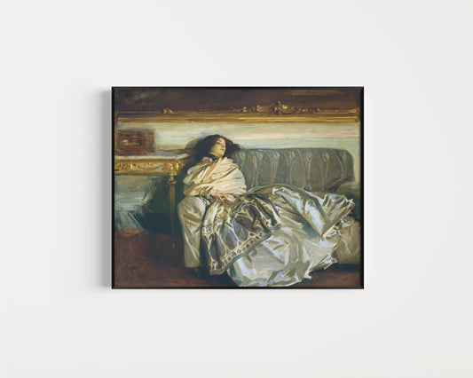 Framed John Singer Sargent NONCHALOIR Famous Painting Art Print Museum Vintage Classic Painting Ready to Hang Home Office Decor Gift Idea