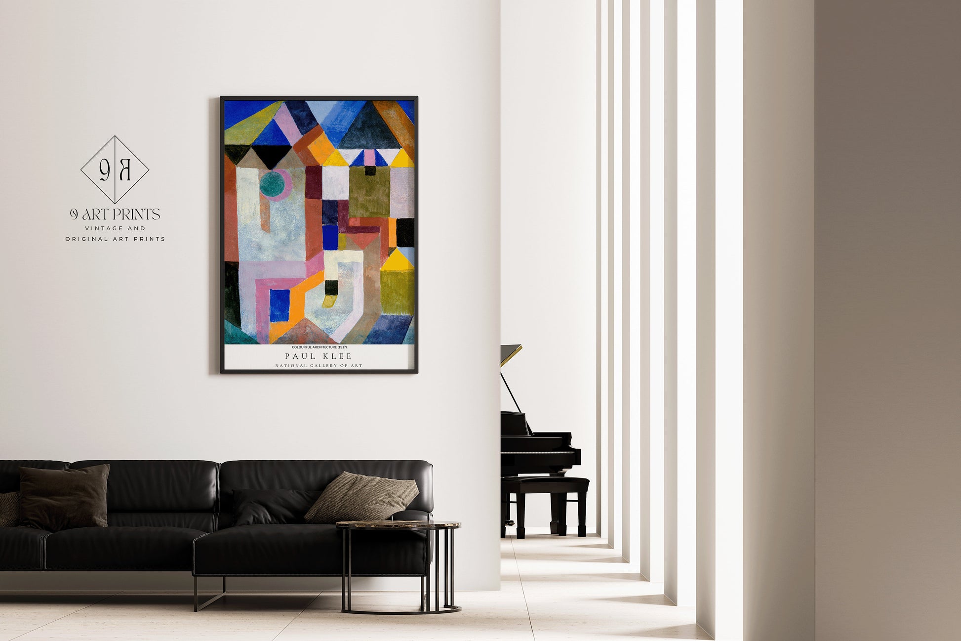 Paul Klee COLOURFUL ARCHITECTURE Poster Bauhaus Exhibition Poster Abstract Gallery Print Framed Ready to Hang Home Office Decor Museum Print