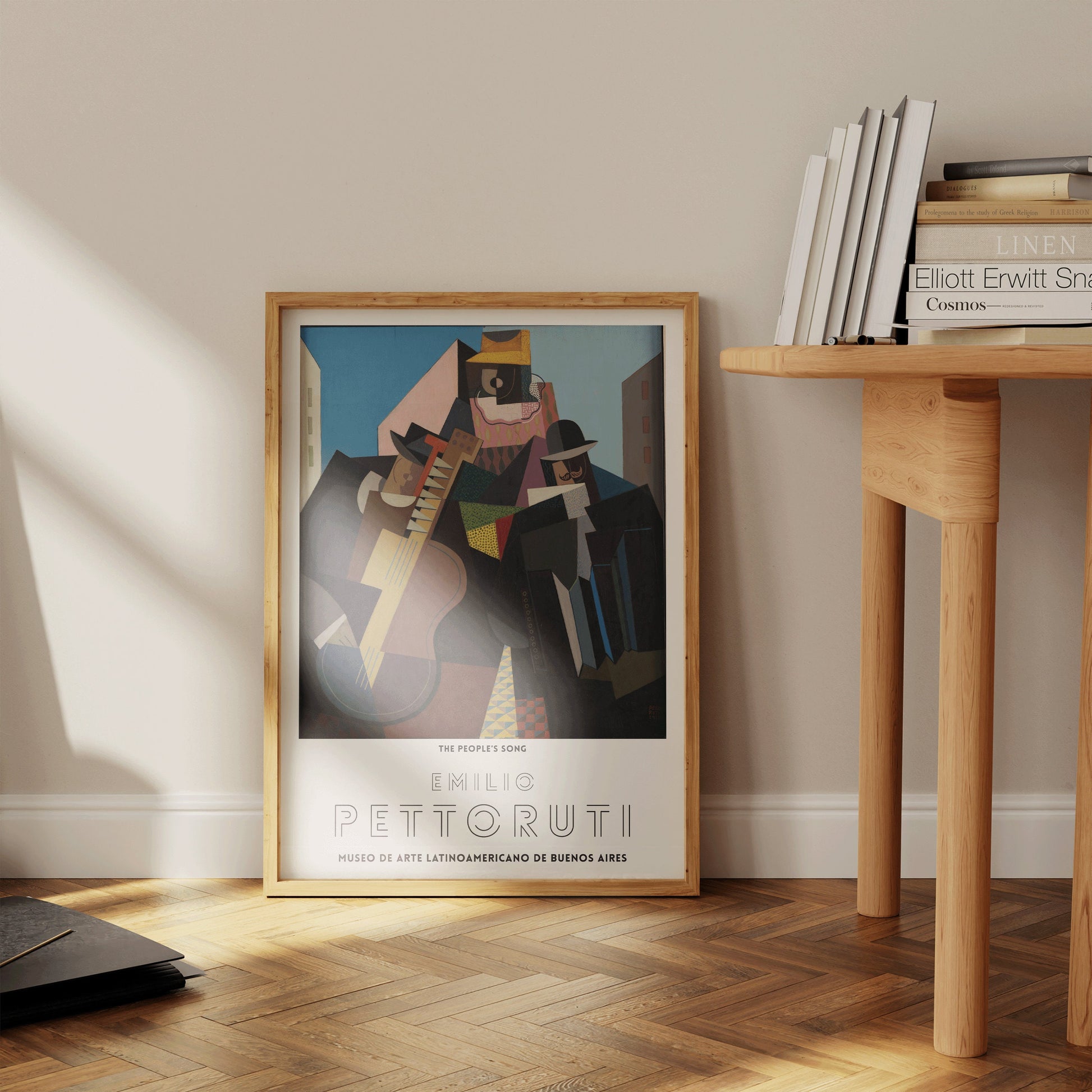 Emilio Pettoruti The People's Song Cubist Art Print Exhibition Poster Portrait Modern Gallery Framed Ready to Hang Home Office Decor
