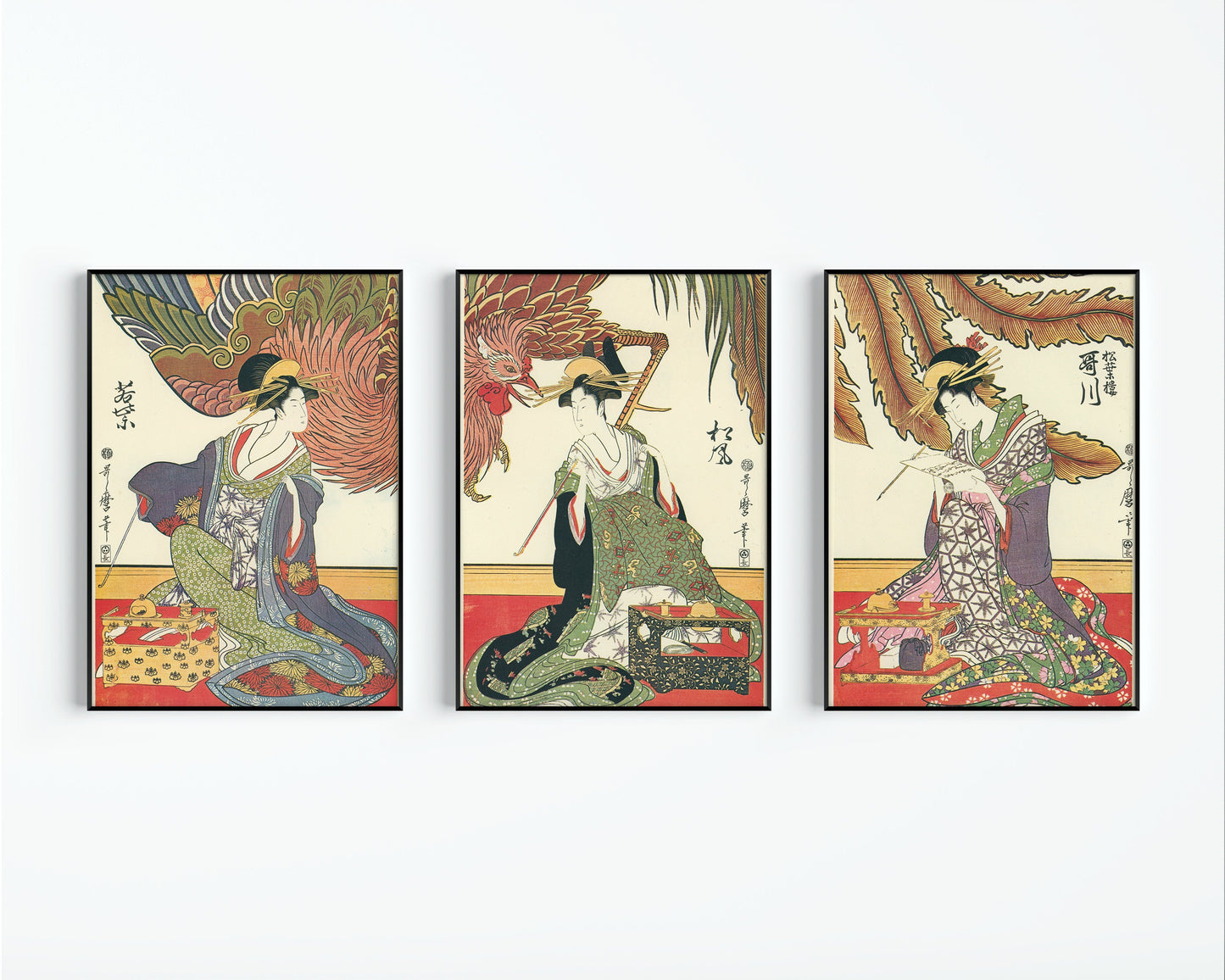 Utamaro Kitagawa - Three Beauties