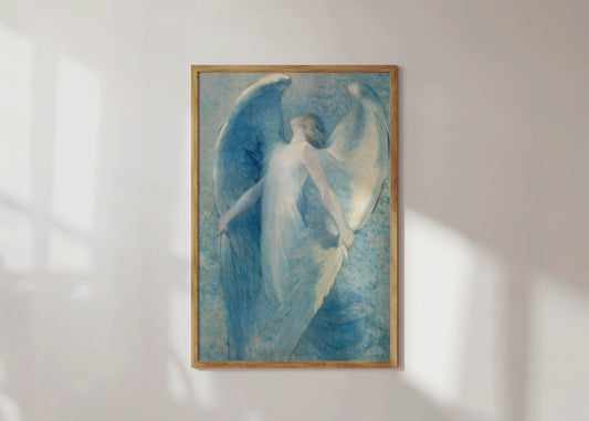 Framed William Baxter Closson The Angel Famous Painting Art Print Museum Vintage Classic Painting Ready to Hang Home Office Decor Gift Idea