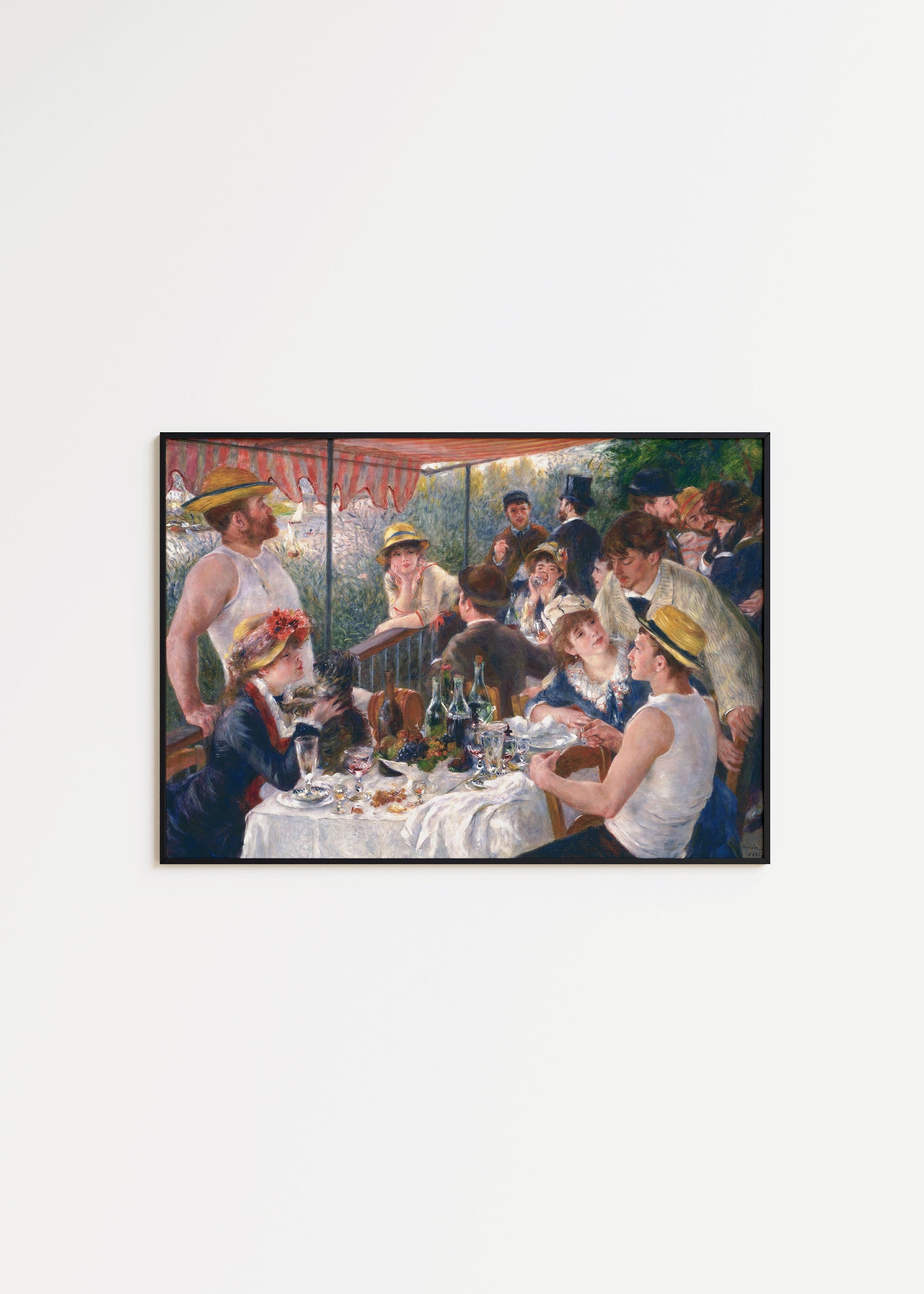 Renoir The Boating Party Famous Poster Fine Art Impressionist Painting Vintage Ready to hang Home Office Decor Gift Idea for her or him