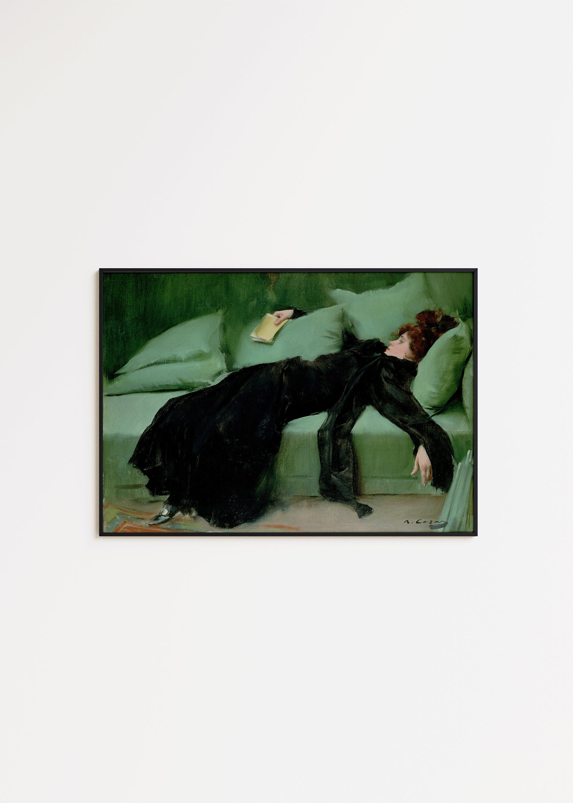 Ramon Casas Decadent Young Woman After the Ball Famous Fine Art Painting Vintage Ready to hang Home Office Decor Gift Idea for her