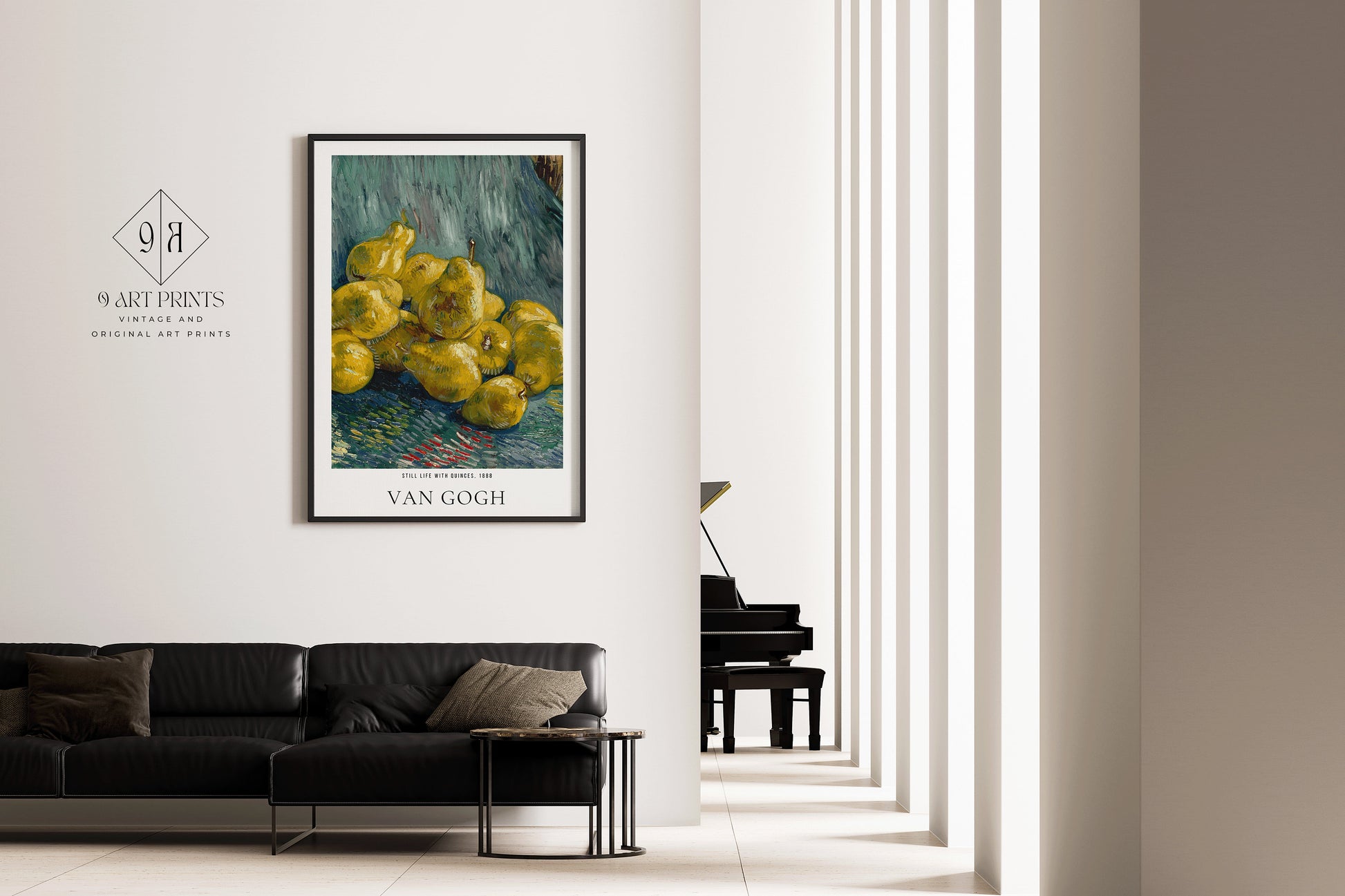 Van Gogh Still Life with Quinces Exhibition Museum Poster Fine Art Painting Vintage Famous Ready to hang Framed Home Office Decor Gift Idea