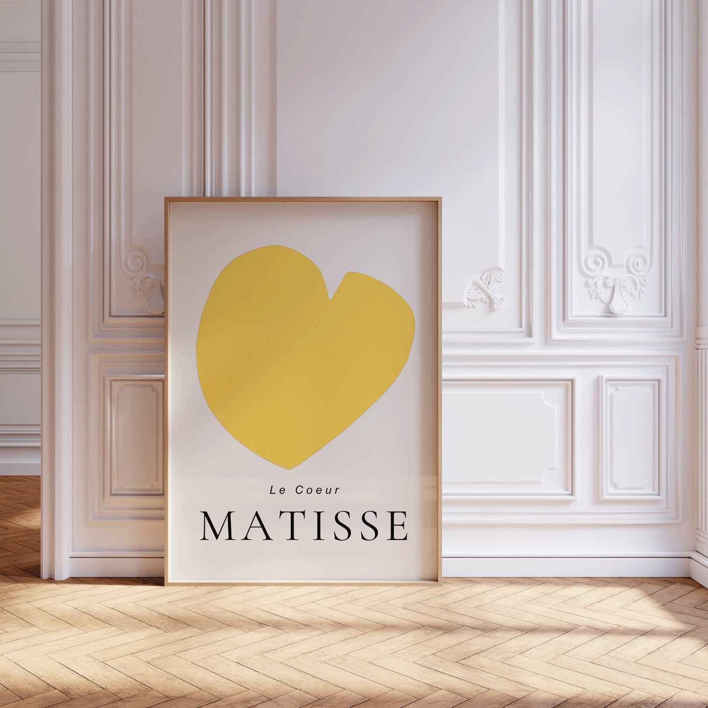 Framed Henri Matisse The Heart POSTER Black Yellow Famous Art Print Retro Museum Ready to Hang Home Office Decor Gift Berggruen and Cie