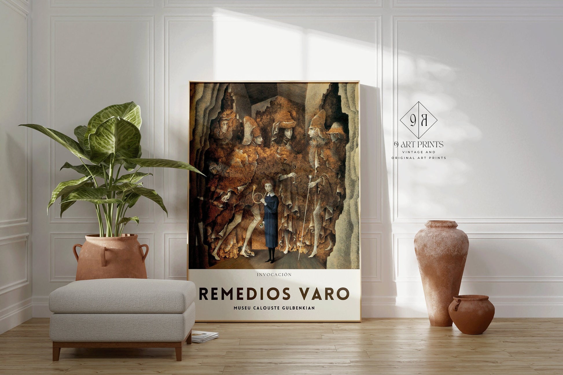 Remedios Varo The Invocation Fine Surreal Art Famous Mexican Iconic Painting Vintage Ready to hang Framed Home Office Decor Print Gift Idea