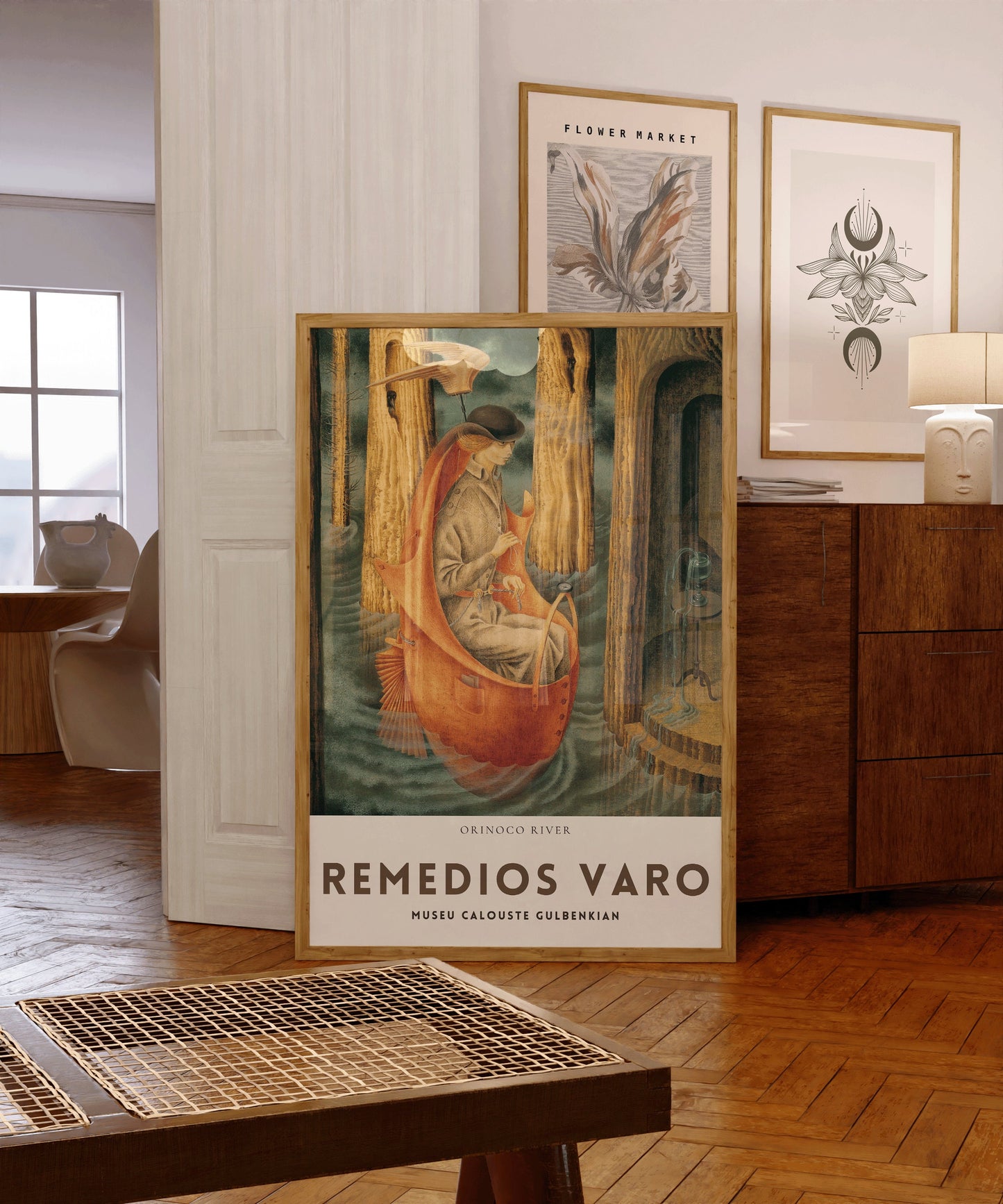 Remedios Varo Orinoco River Fine Surreal Art Famous Mexican Iconic Painting Vintage Ready to hang Framed Home Office Decor Print Gift Idea