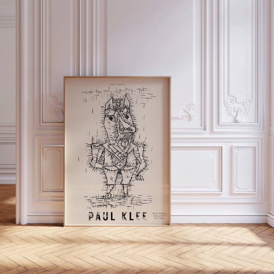 Paul Klee THE ASS Poster Bauhaus Exhibition Poster Abstract Gallery Print Framed Ready to Hang Home Office Decor Museum Print