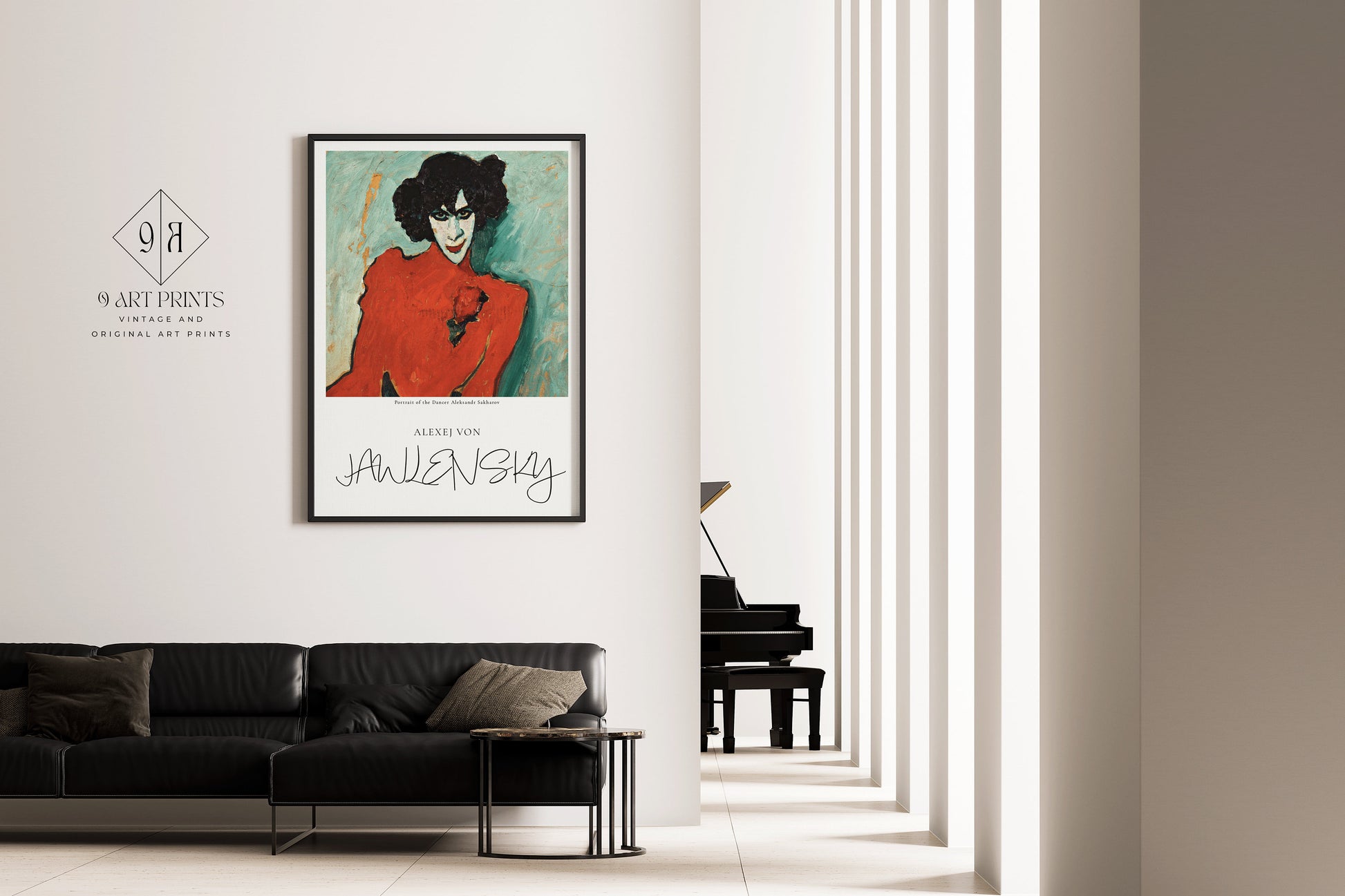 Alexej Von Jawlensky Dancer Sakharov Art Print Exhibition Poster Portrait Modern Gallery Framed Ready to Hang Home Office Decor Gift Idea