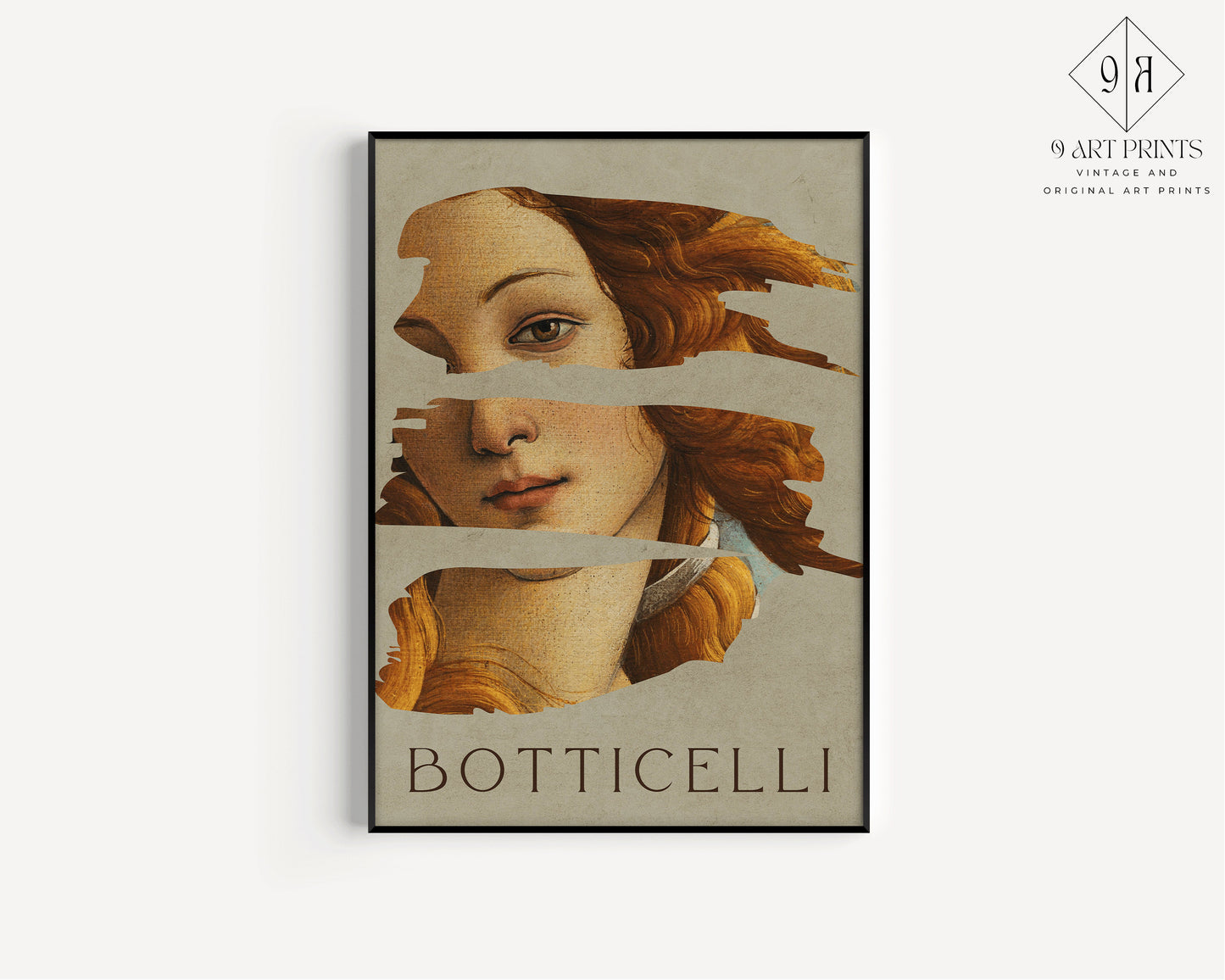 Framed Botticelli Venus Print Fine Art Poster Birth of Venus Renaissance Iconic Classic Vintage Painting Ready to hang Home Office Decor