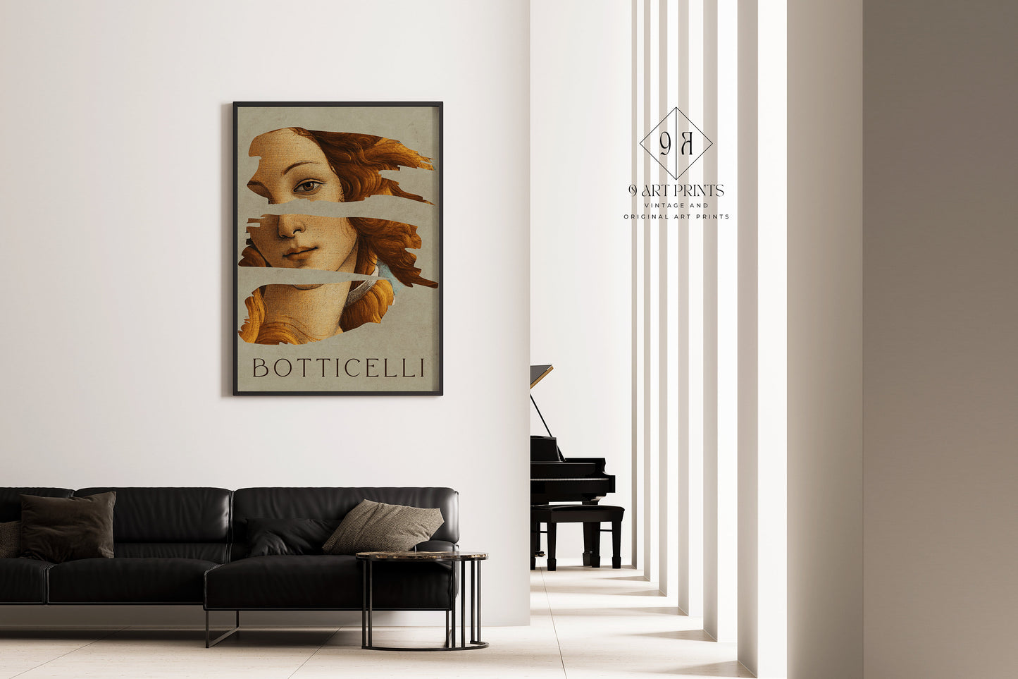 Framed Botticelli Venus Print Fine Art Poster Birth of Venus Renaissance Iconic Classic Vintage Painting Ready to hang Home Office Decor