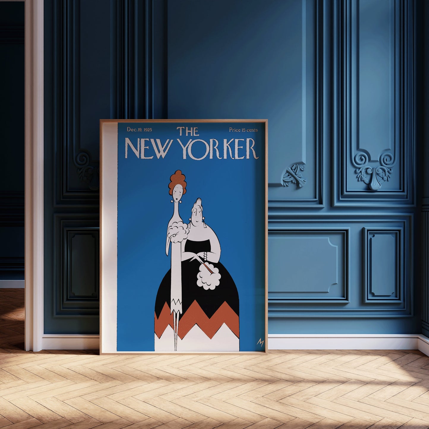 New Yorker Magazine Cover Poster | December 1925 (available framed or unframed)