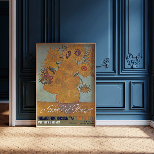 Van Gogh - Vintage Poster | Philadelphia Museum of Art (available framed or unframed)