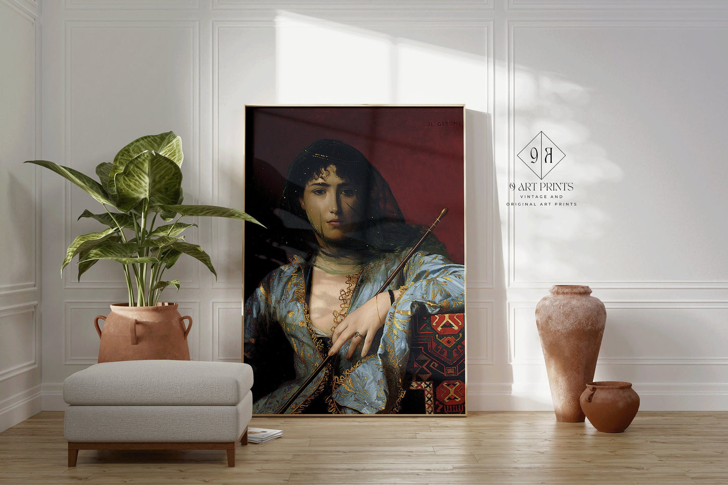 Jean-Léon Gérôme - Veiled Circassian Beauty | Orientalist Art (available framed or unframed)