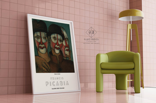 Francis Picabia - Trois Mimes | Modern Art (available framed or unframed)