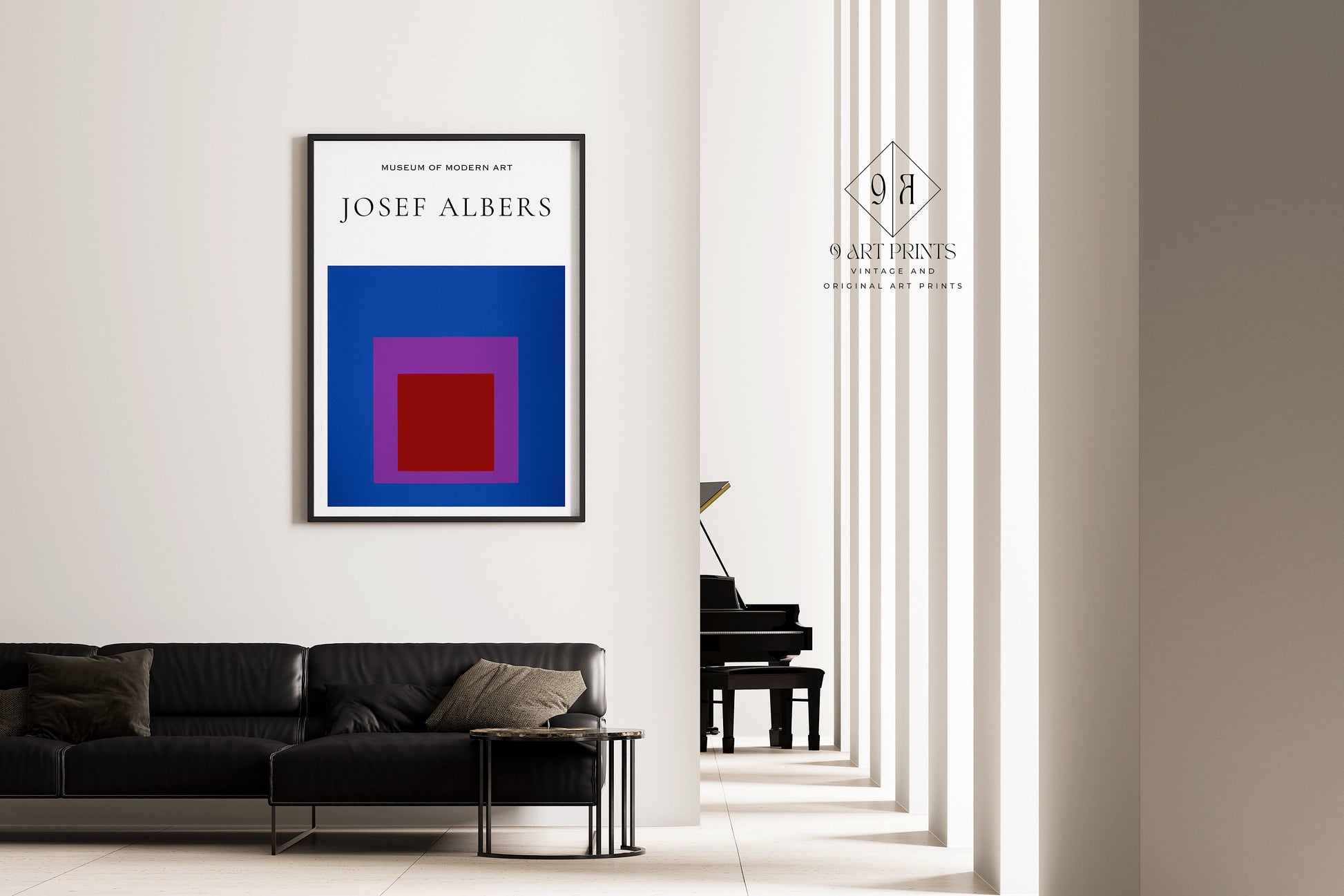 Josef Albers HOMAGE to the SQUARE Art Print Exhibition Poster Abstract Print Modern Gallery Home Decor Unique Gift Framed Ready to Hang