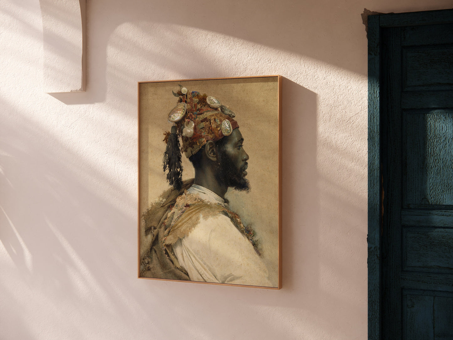 Josep Tapiró Baró Moorish Man Orientalist Fine Art Famous Iconic Painting Vintage Ready to hang Framed Home Office Decor Print Gift Idea