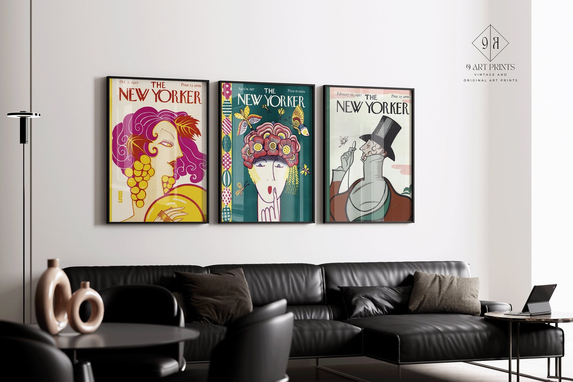 Set of 3 New Yorker Prints | Vintage Magazine Covers (available framed or unframed)