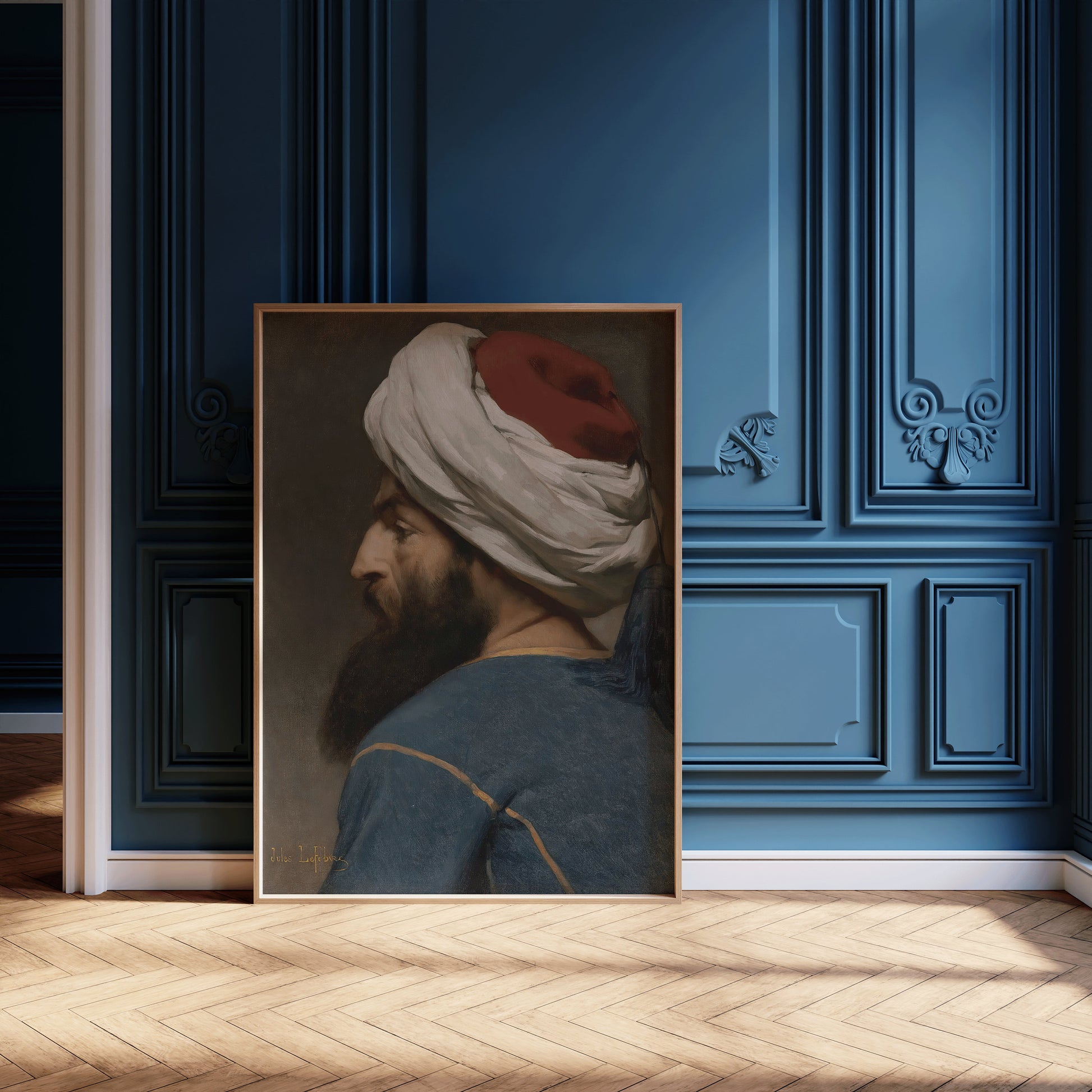 Jules Joseph Lefebvre - Portrait of an Ottoman | Orientalist Art (available framed or unframed)