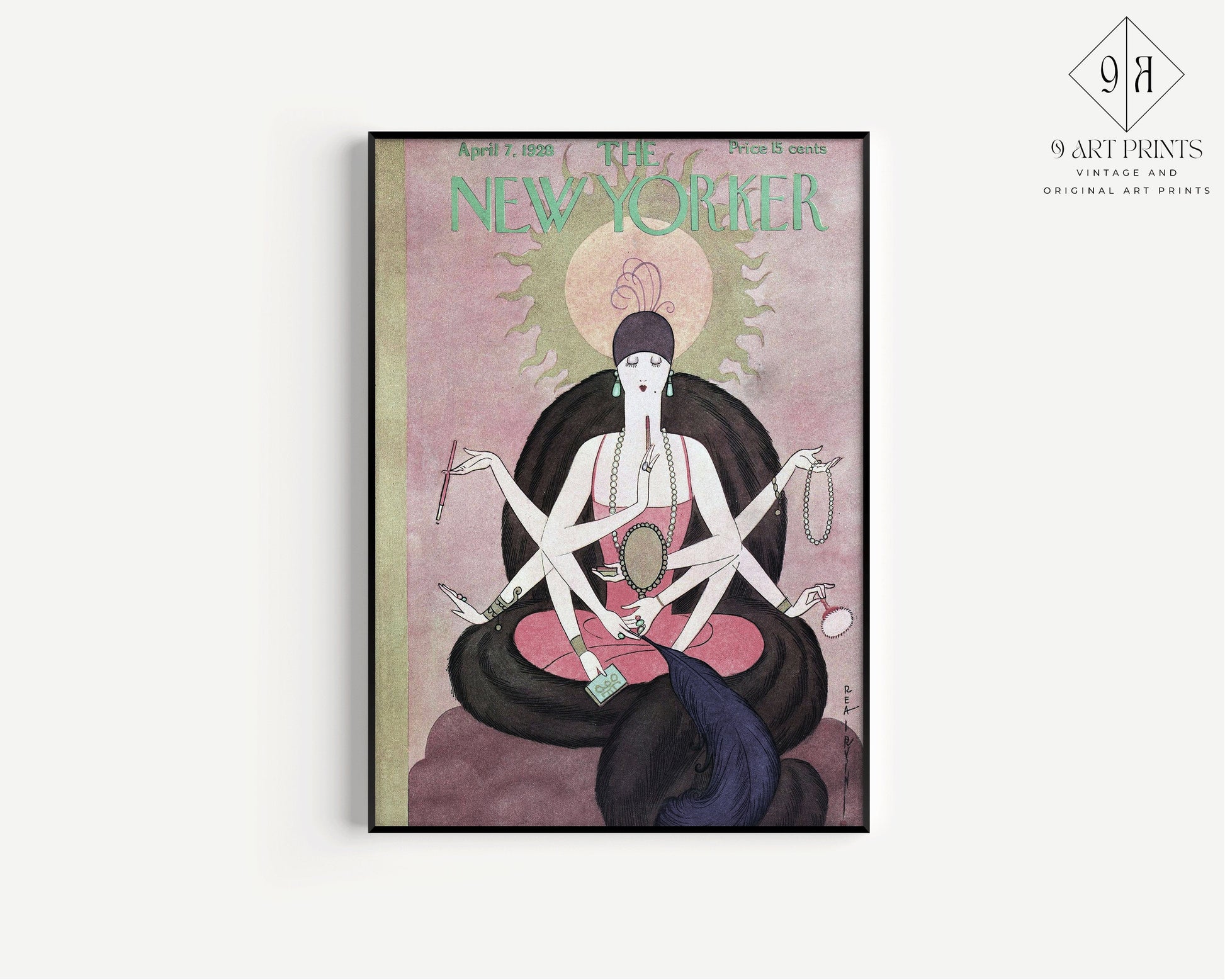 New Yorker Magazine Cover Poster | April 1928 (available framed or unframed)