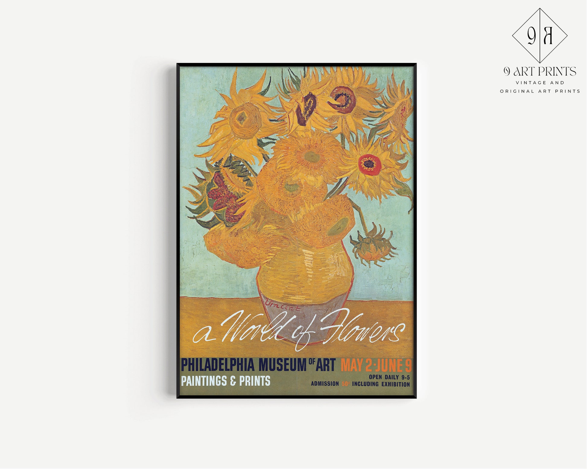 Van Gogh - Vintage Poster | Philadelphia Museum of Art (available framed or unframed)