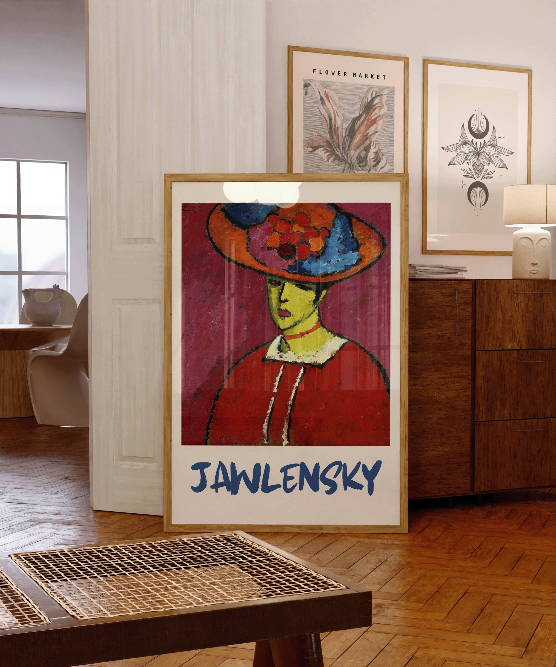 Alexej Von Jawlensky - Schokko in Wide-brimmed Hat | Modernist Art (available framed or unframed)