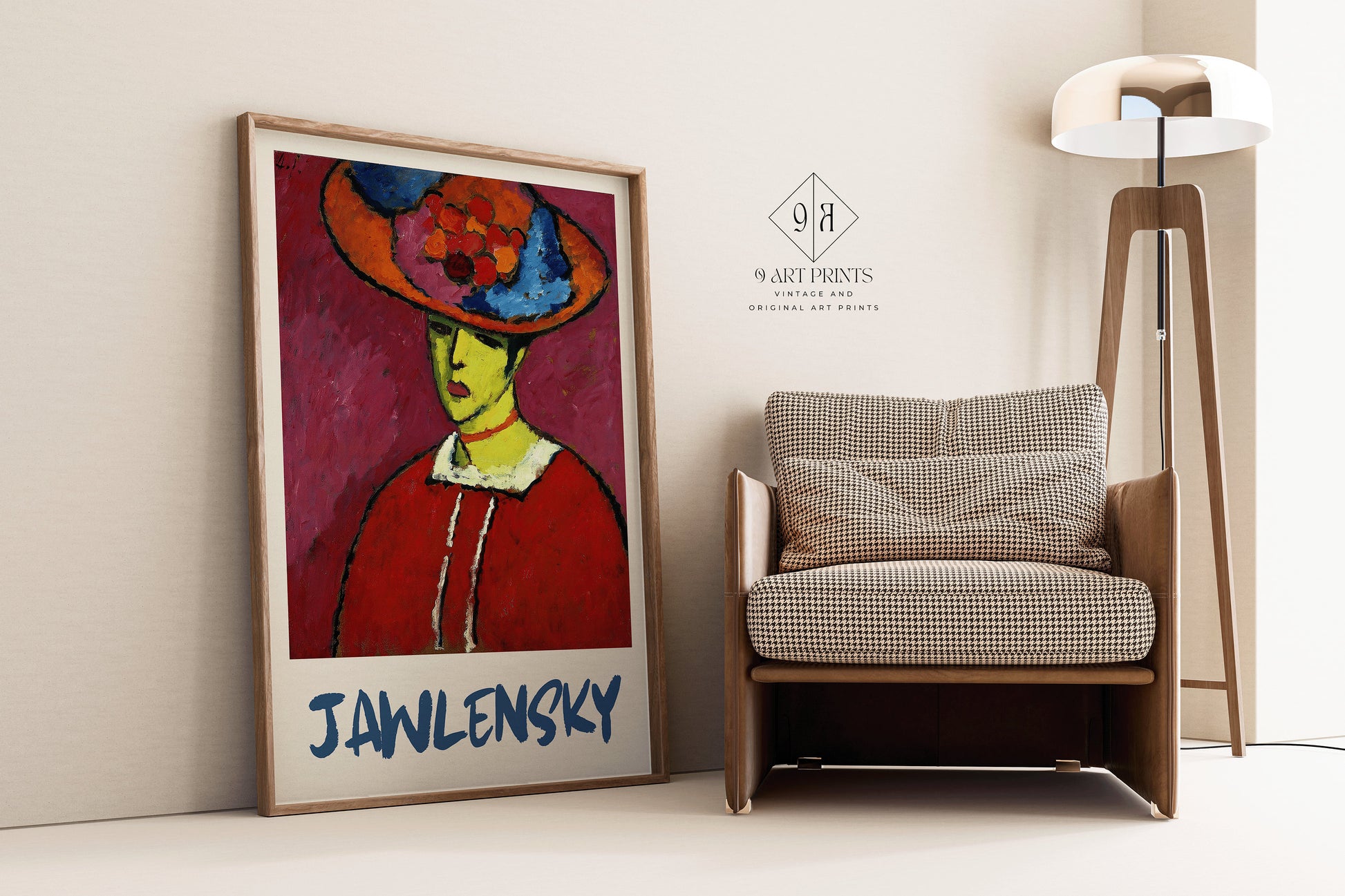 Alexej Von Jawlensky - Schokko in Wide-brimmed Hat | Modernist Art (available framed or unframed)