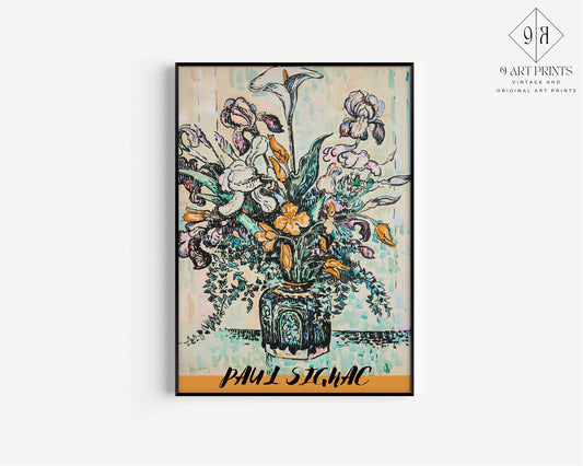 Paul Signac - Bouquet of Irises | Vintage Impressionist Art (available framed or unframed)