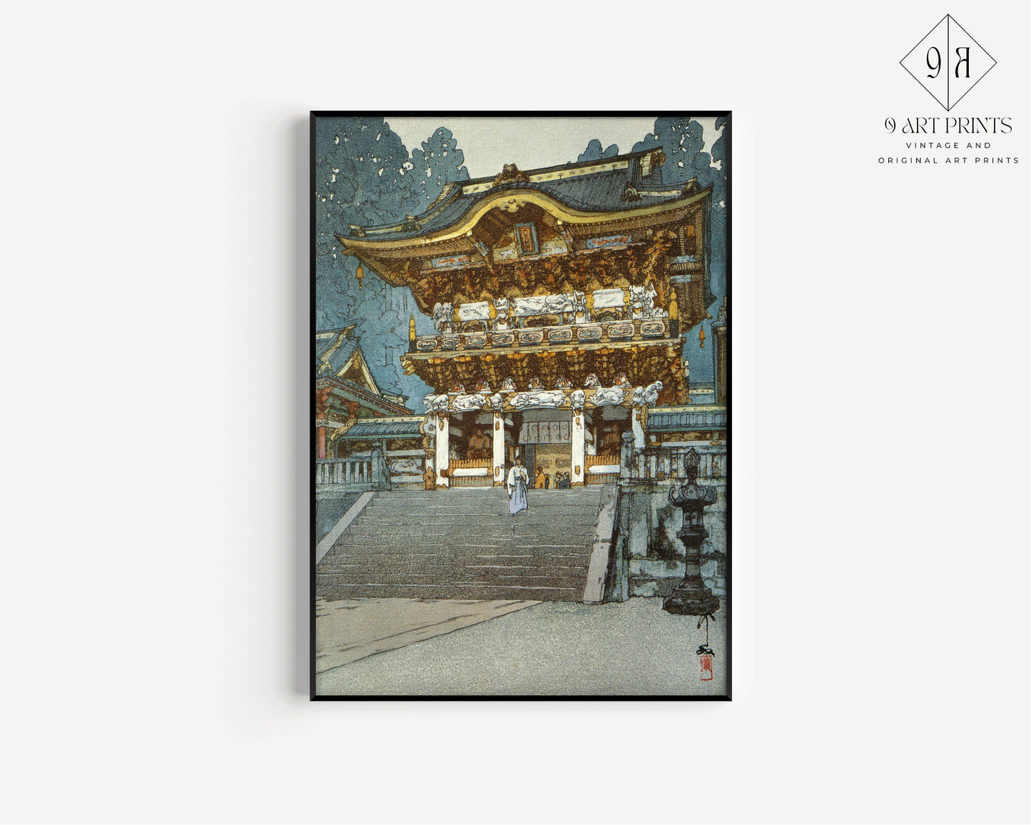 Hiroshi Yoshida – Yomeimon | Vintage Japanese Woodblock Art (available framed or unframed)