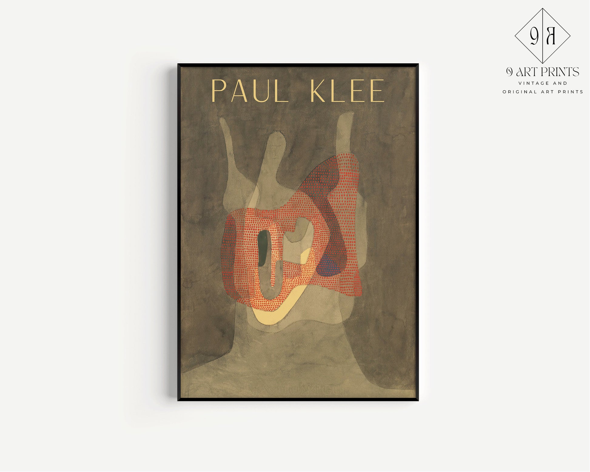 Paul Klee - Protectress | Neutral Modern Exhibition Poster (available framed or unframed)