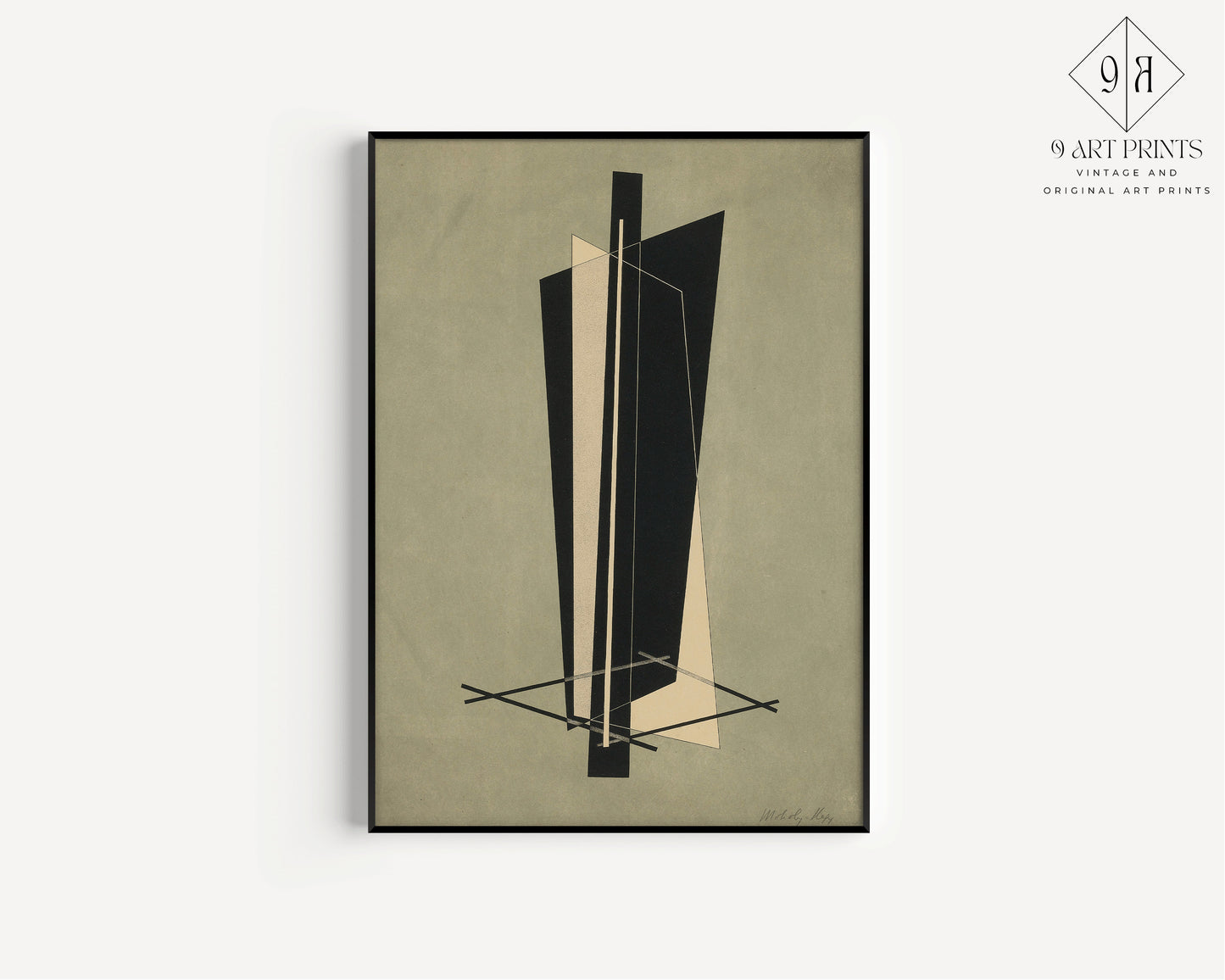 László Moholy-Nagy - Kestnermappe (Komposition) | Vintage Bauhaus Poster; Modern Abstract Art (available framed or unframed)