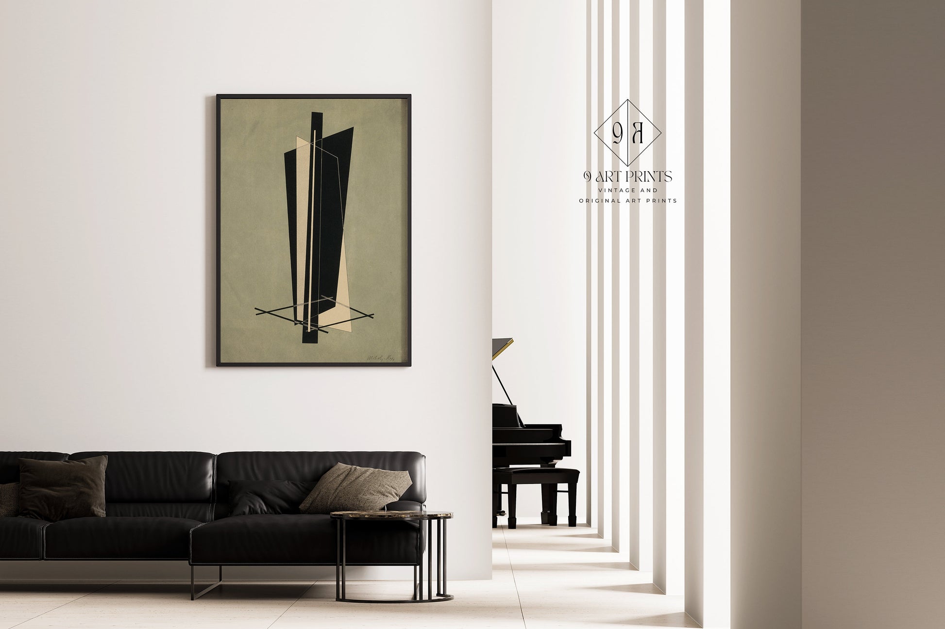László Moholy-Nagy - Kestnermappe (Komposition) | Vintage Bauhaus Poster; Modern Abstract Art (available framed or unframed)