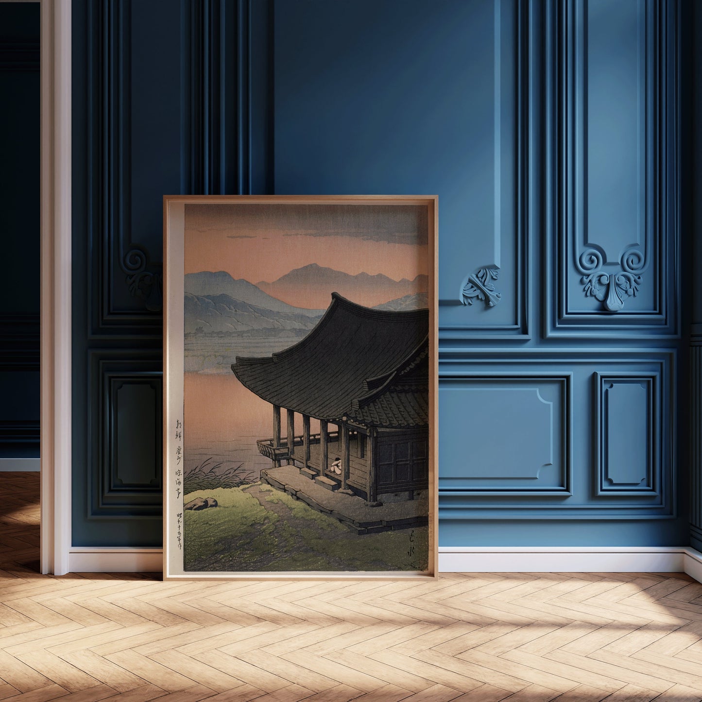 Kawase Hasui - Imhae Pavillion (from the series Eight Views of Korea) | Vintage Japanese Woodblock Art (available framed or unframed)