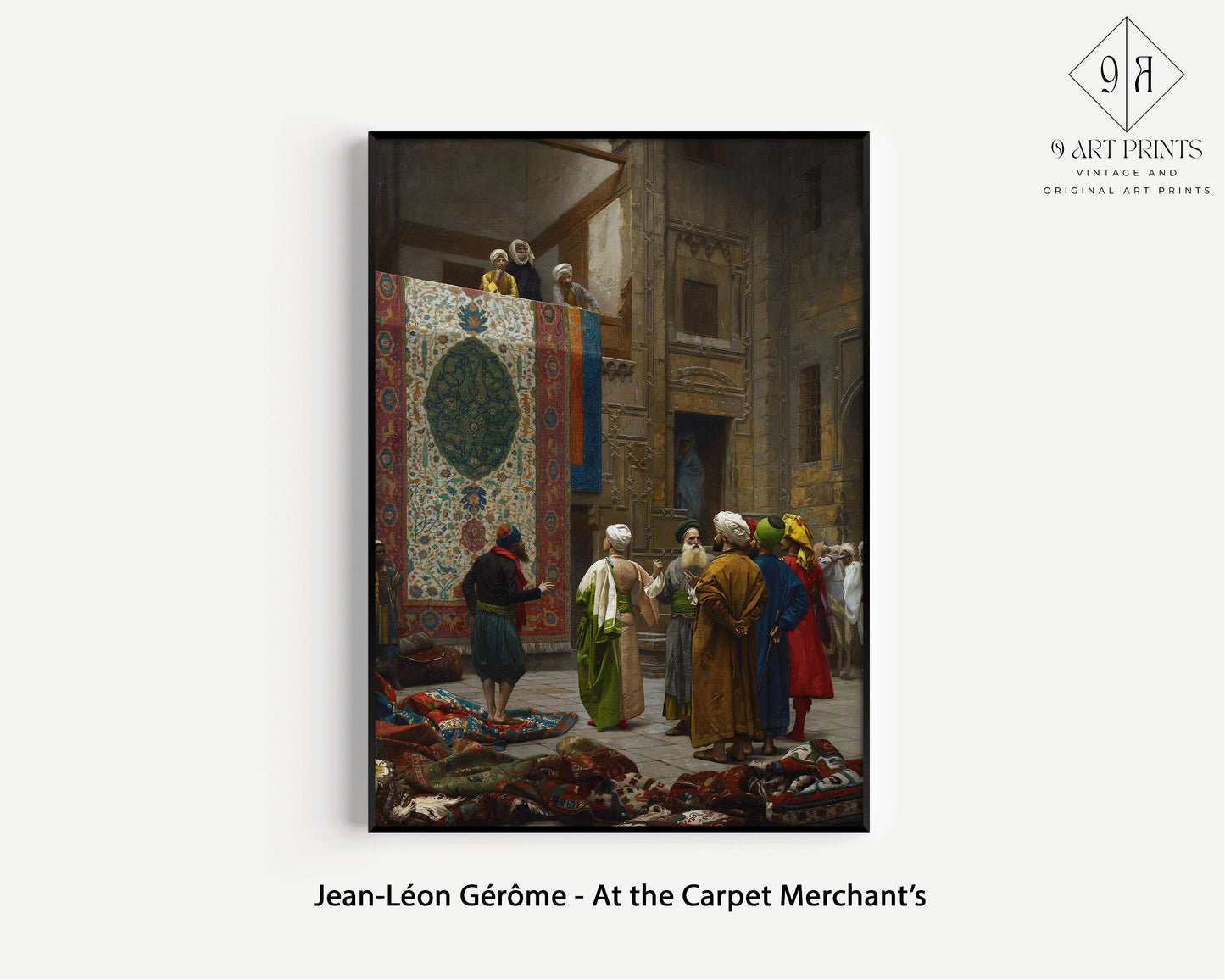 Gallery Wall Set of 9 Orientalist Art Prints | Jean-Leon Gerome, Rudolf Ernst and Jules Lefebvre (available framed or unframed)