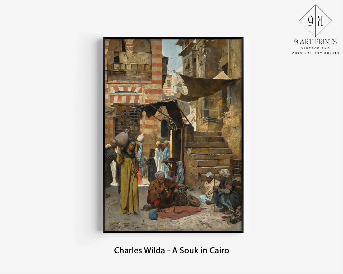 Gallery Wall Set of 9 Orientalist Art Prints | Jean-Leon Gerome, Rudolf Ernst and Jules Lefebvre (available framed or unframed)