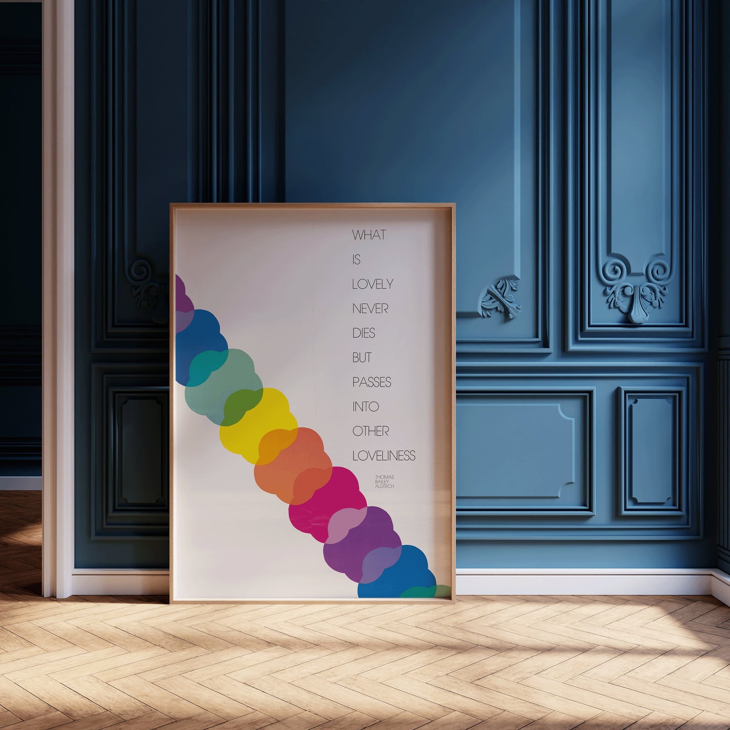 What Is Lovely | Minimalist Typography Poster (Available framed or unframed)