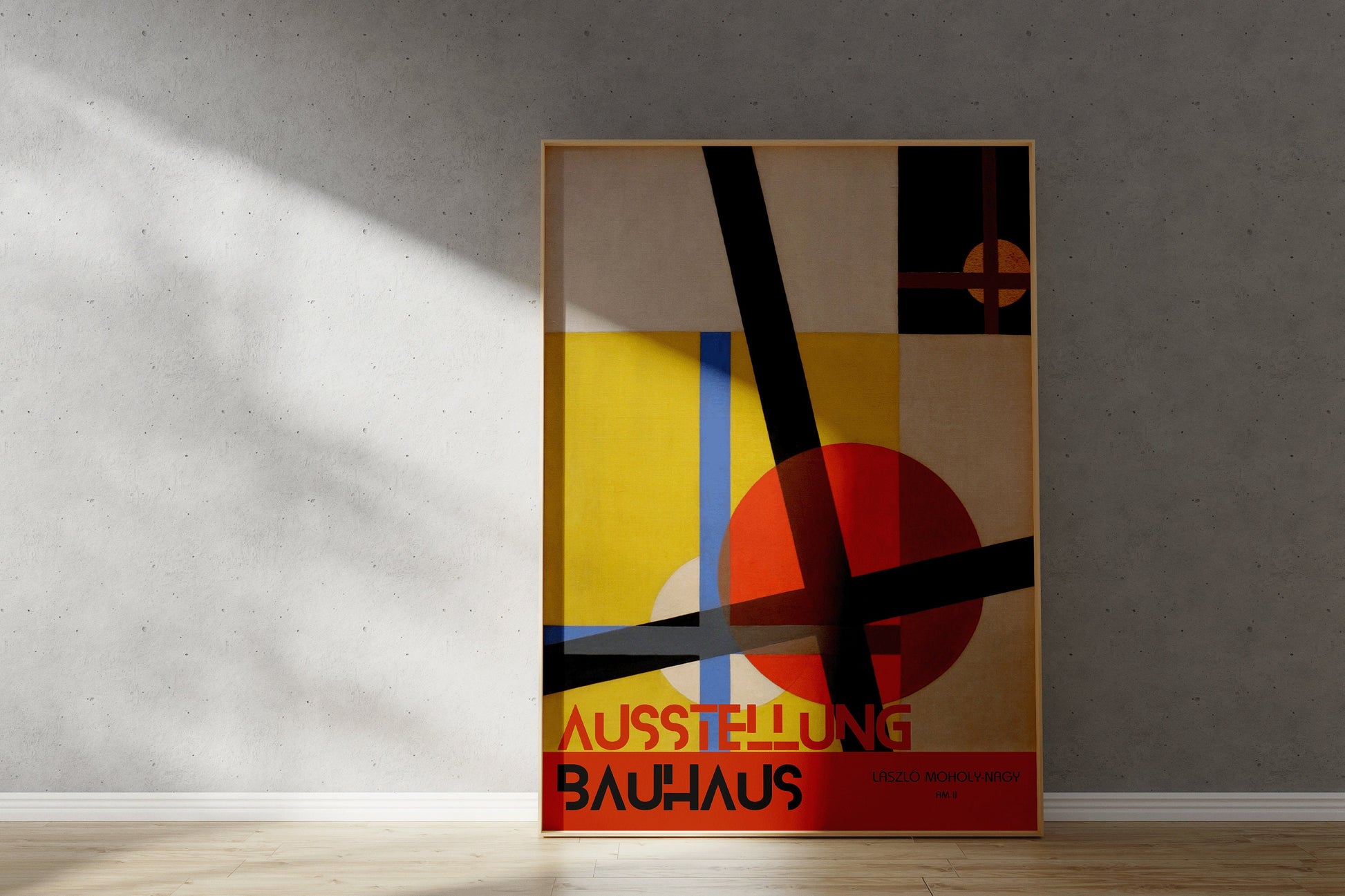 Vintage Bauhaus Exhibition Poster | László Moholy-Nagy - AM 2 (available framed or unframed)