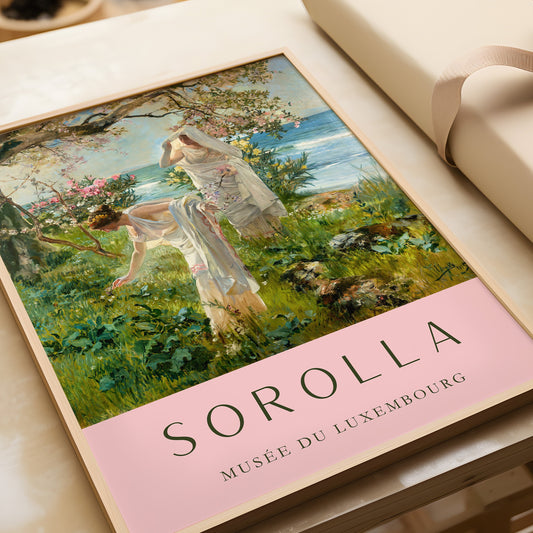 Joaquín Sorolla y Bastida - Greek Girls on the Shore | Classic Spanish Painting (available framed or unframed)