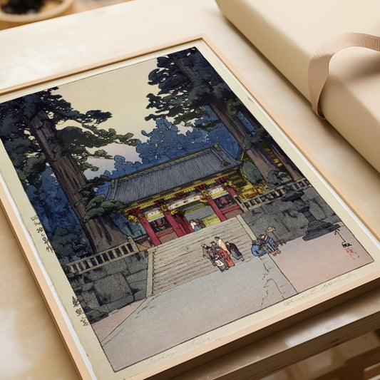 Hiroshi Yoshida – Toshogu Shrine | Vintage Japanese Woodblock Art (available framed or unframed)