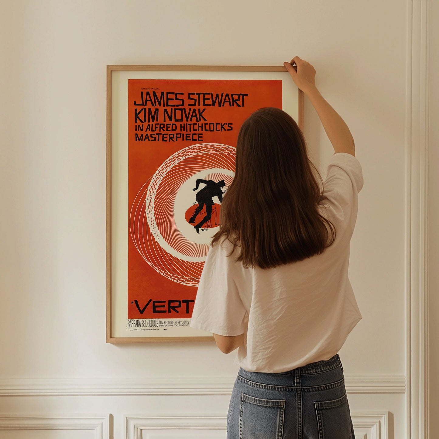 Alfred Hitchcock's Vertigo | Classic, Vintage Movie Poster (available framed or unframed)