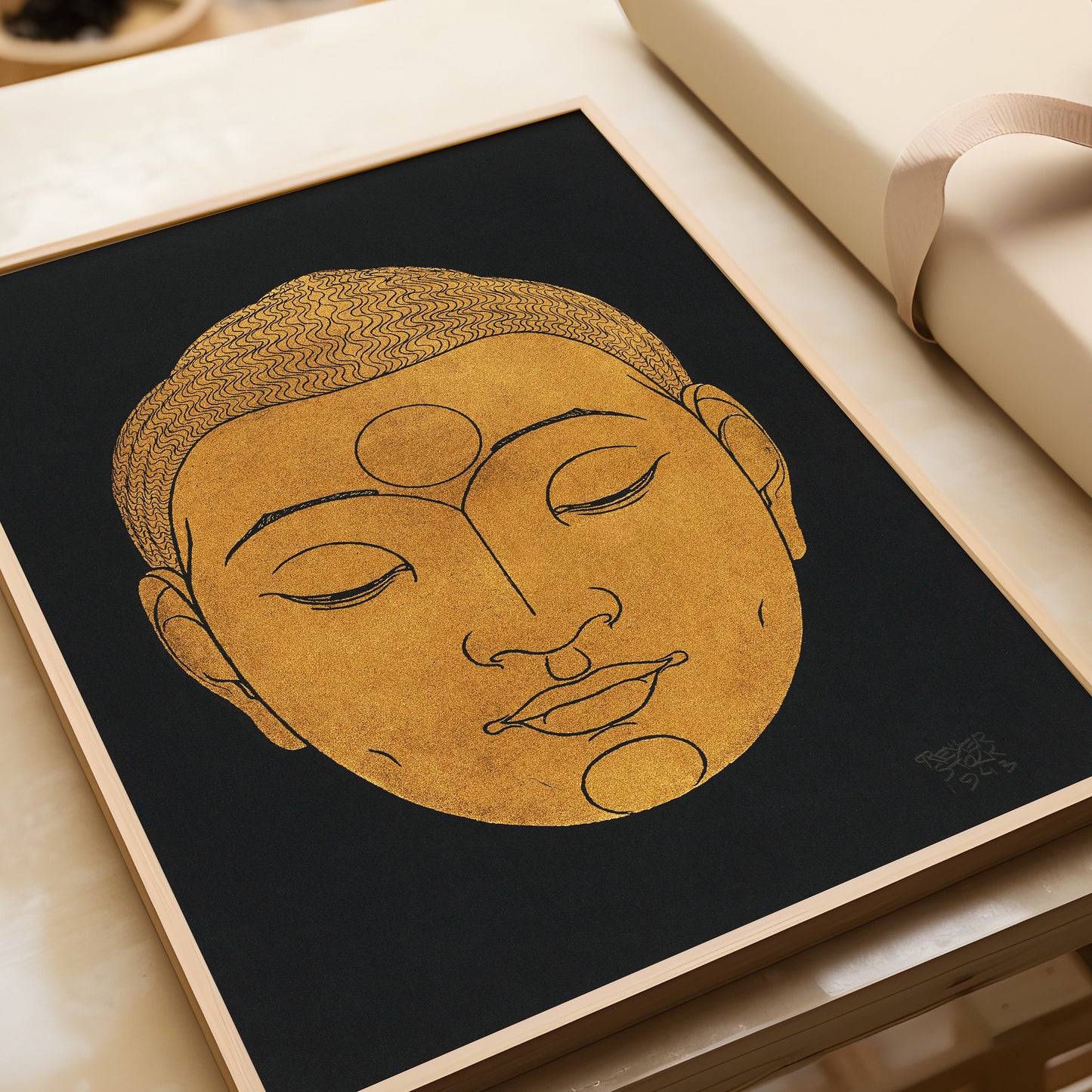 Reijer Stolk - Head of Buddha (available framed or unframed)