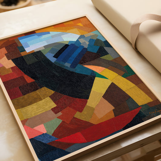Otto Freundlich - Fragments of a Figure in All the Planes | Colorful Vintage Abstract Art (available framed or unframed)