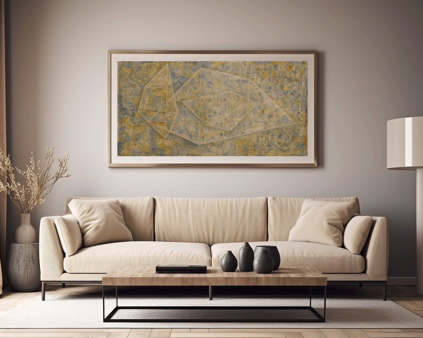 Paul Klee - P 14 | Modern Abstract Wide Panoramic Art (available framed or unframed)