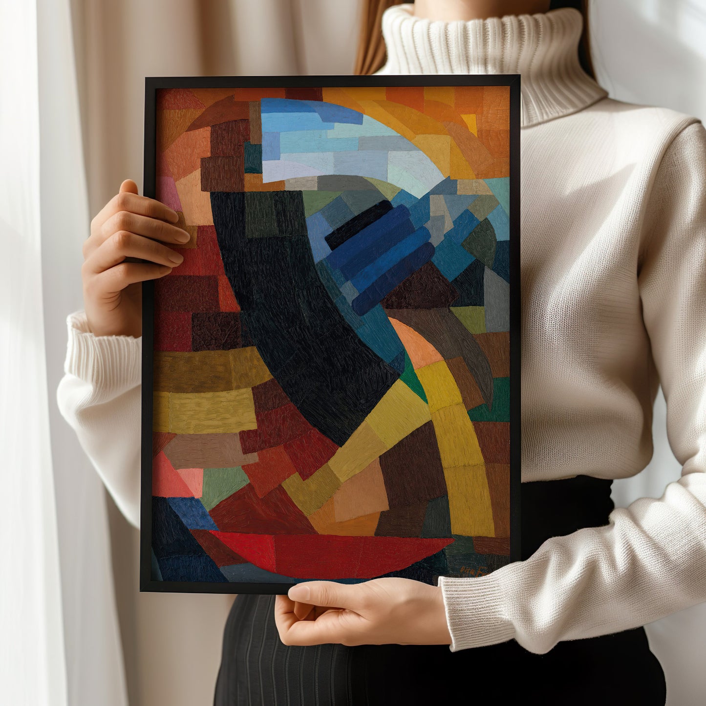Otto Freundlich - Fragments of a Figure in All the Planes | Colorful Vintage Abstract Art (available framed or unframed)